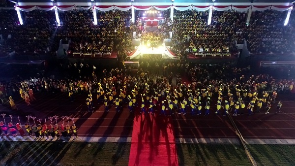 Tarian Kolosal Meriahkan Opening Ceremony Porwil X Sumatera